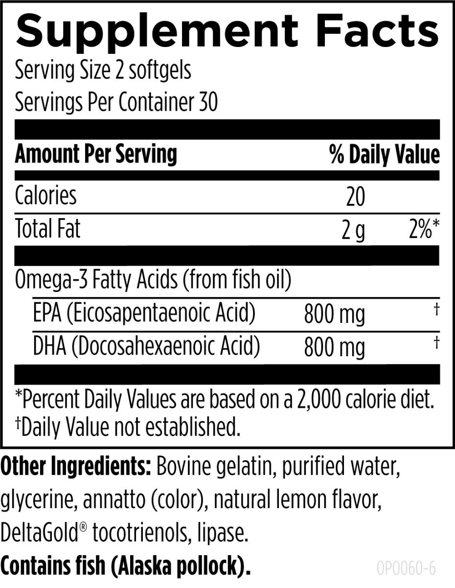 OmegaCore (Formally Concentrated EPA-DHA Softgels)